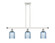 Ballston Three Light Island Pendant in White Polished Chrome (405|516-3I-WPC-G559-5BL)