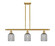 Ballston Three Light Island Pendant in Satin Gold (405|516-3I-SG-G559-5SM)