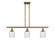 Ballston Three Light Island Pendant in Brushed Brass (405|516-3I-BB-G559-5SDY)