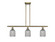 Ballston Three Light Island Pendant in Antique Brass (405|516-3I-AB-G559-5SM)