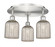 Downtown Urban Three Light Flush Mount in Satin Nickel (405|516-3C-SN-G559-5ME)