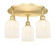 Ballston Three Light Semi-Flush Mount in Satin Gold (405|516-3C-SG-G559-5GWH)