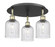 Ballston Three Light Semi-Flush Mount in Black Antique Brass (405|516-3C-BAB-G559-5SDY)
