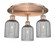 Ballston Three Light Semi-Flush Mount in Antique Copper (405|516-3C-AC-G559-5SM)