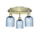 Ballston Three Light Semi-Flush Mount in Antique Brass (405|516-3C-AB-G559-5BL)
