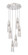 Amherst Brook Six Light Pendant in Brushed Satin Nickel (405|322-6P-SN-G322-3CL)