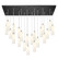 Downtown Urban 21 Light Pendant in Polished Nickel (405|172BK-B-21P-PN-G434-12WH)
