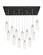 Downtown Urban 13 Light Pendant in Polished Nickel (405|154BK-B-13P-PN-G434-12CL)
