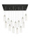 Downtown Urban 13 Light Pendant in Polished Nickel (405|154BK-B-13P-PN-G434-12DE)