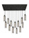 Downtown Urban 13 Light Pendant in Matte Black (405|154BK-B-13P-BK-G434-12SM)