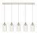 Downtown Urban Five Light Linear Pendant in Polished Nickel (405|125B-5P-PN-G434-7SDY)