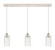 Downtown Urban Three Light Linear Pendant in Polished Nickel (405|123B-3P-PN-G434-7DE)