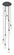 Downtown Urban Nine Light Pendant in Matte Black (405|119B-9P-BK-G434-7SDY)