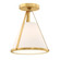 Fulton One Light Semi Flush Mount in Antique Gold (60|FUL-900-GA_CEILING)