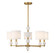 Cardiff Five Light Chandelier in Warm Brass (159|V6-L1-9722-5-322)