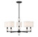 Cardiff Five Light Chandelier in Matte Black (159|V6-L1-9722-5-89)