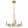 Tolani Four Light Chandelier in Brushed Natural Brass (12|52426BNB)