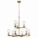 Crosby Nine Light Chandelier in Natural Brass (12|44014NBR)