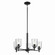 Shailene Five Light Chandelier in Black (12|43671BKCLR)