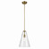 Everly One Light Pendant in Natural Brass (12|42199NBR)