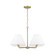 Parson Four Light Chandelier in Matte Brass (65|453242MA)