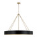 Weller Six Light Chandelier in Matte Brass and Black (65|453061RK)