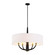 Patchwork Five Light Pendant in Black/Satin Brass (137|503P05BLSB)