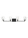 Lando Four Light Wall / Bath in Midnight Black (1|GLV1044MBK)