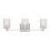 Parker Three Light Wall / Bath in Brushed Steel (1|GLV1033EN/BS)