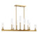 Carina Nine Light Chandelier in Warm Brass (51|1-2635-9-322)