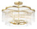 Azura Three Light Semi-Flush in Heirloom Brass (7|5454-856)