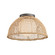 Cestino One Light Flush Mount in Antique Bronze (16|22470NAANB)
