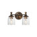 Swirl Two Light Wall Sconce in Antique Bronze (16|21352CRANB)