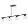 Scoop Four Light Linear Pendant in Black (16|21236CLBK)