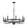 Frankie Eight Light Chandelier in Black (16|14498BK)