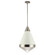 Hargreaves One Light Pendant in White / Polished Nickel (16|10396PRWTPN)