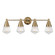 Hargreaves Four Light Bath Vanity in Natural Aged Brass (16|10394PRNAB)