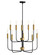 Austen LED Chandelier in Black (531|83636BK-LCB)