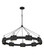 Raffi LED Chandelier in Carbon Black (13|34108CBK)