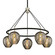 Iliad Five Light Chandelier in Carbide Blk & Pol Nickel (67|F6215-TBK/PN)