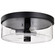Clarksville Three Light Flush Mount in Matte Black (72|60-8065)