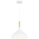 Olivia One Light Pendant in White (18|52086-WH/WGN)