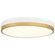 Coco LED Flush Mount in White w/Antique Brushed Brass (18|20823LEDD-WWA/WHT)