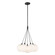 Bolla LED Chandelier in Black/Opal Glass (347|CH3117-BK/OP)