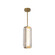Alai LED Pendant in Vintage Brass/Ribbed Glass (452|PD374316VBCR-UNV)