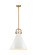 Downtown Urban One Light Pendant in Brushed Brass (405|410-1SL-BB-M411-18W)