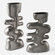 Free Flowing Vases Set/2 in Tarnished Nickel Glaze (52|18145)