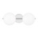 Lune Two Light Vanity in Chrome (454|EV1012CH)