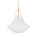 Coventry One Light Pendant in Vintage Gold Leaf/ White Plaster (70|4520-VGL/WP)