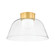 Lakeside One Light Flush Mount in Aged Brass (70|3520-AGB)